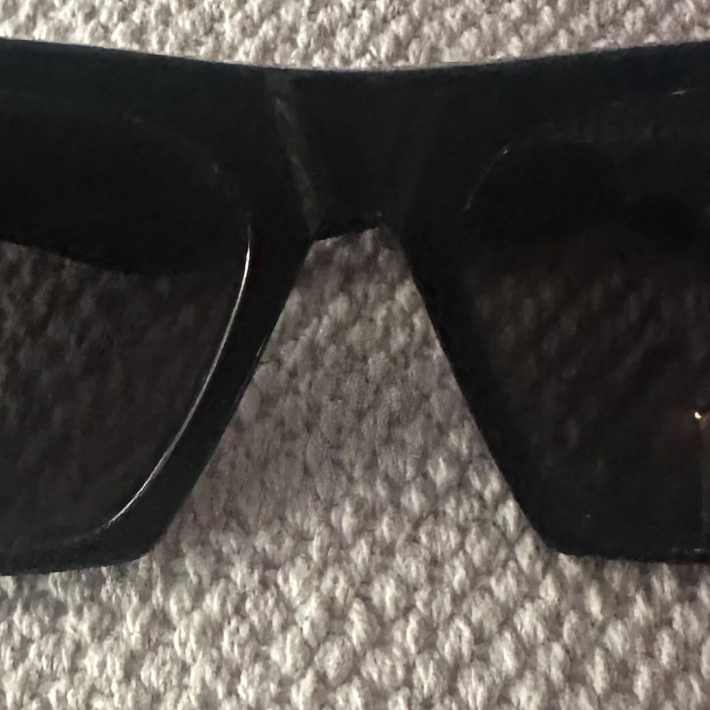 CELINE Edge CL 41468/S 807IR Sunglasses Black Gray Women Italy - Barely Used! - Picture 4 of 4